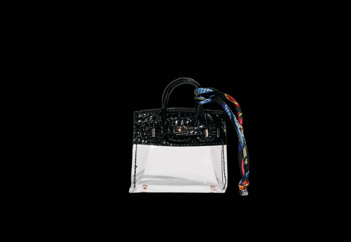 Stylische Mini-Handtasche SCHWARZ