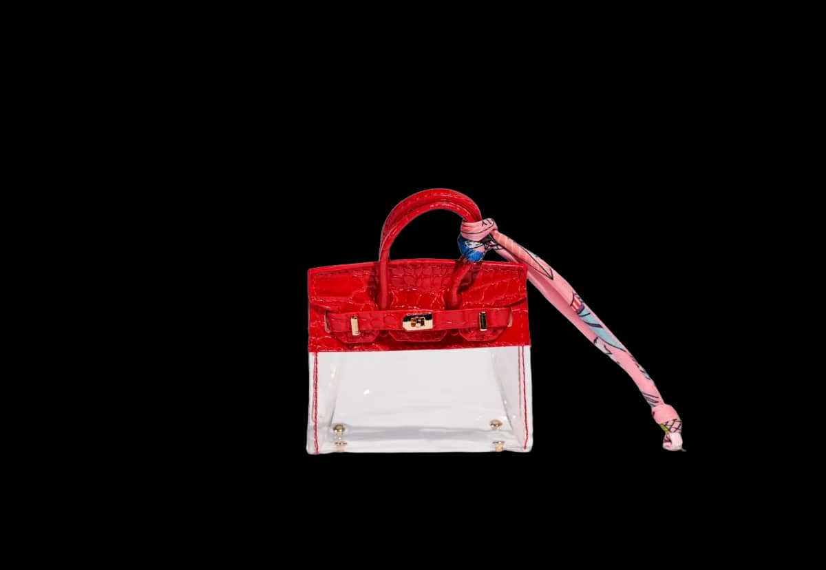 Strenge Mini-Handtasche ROT